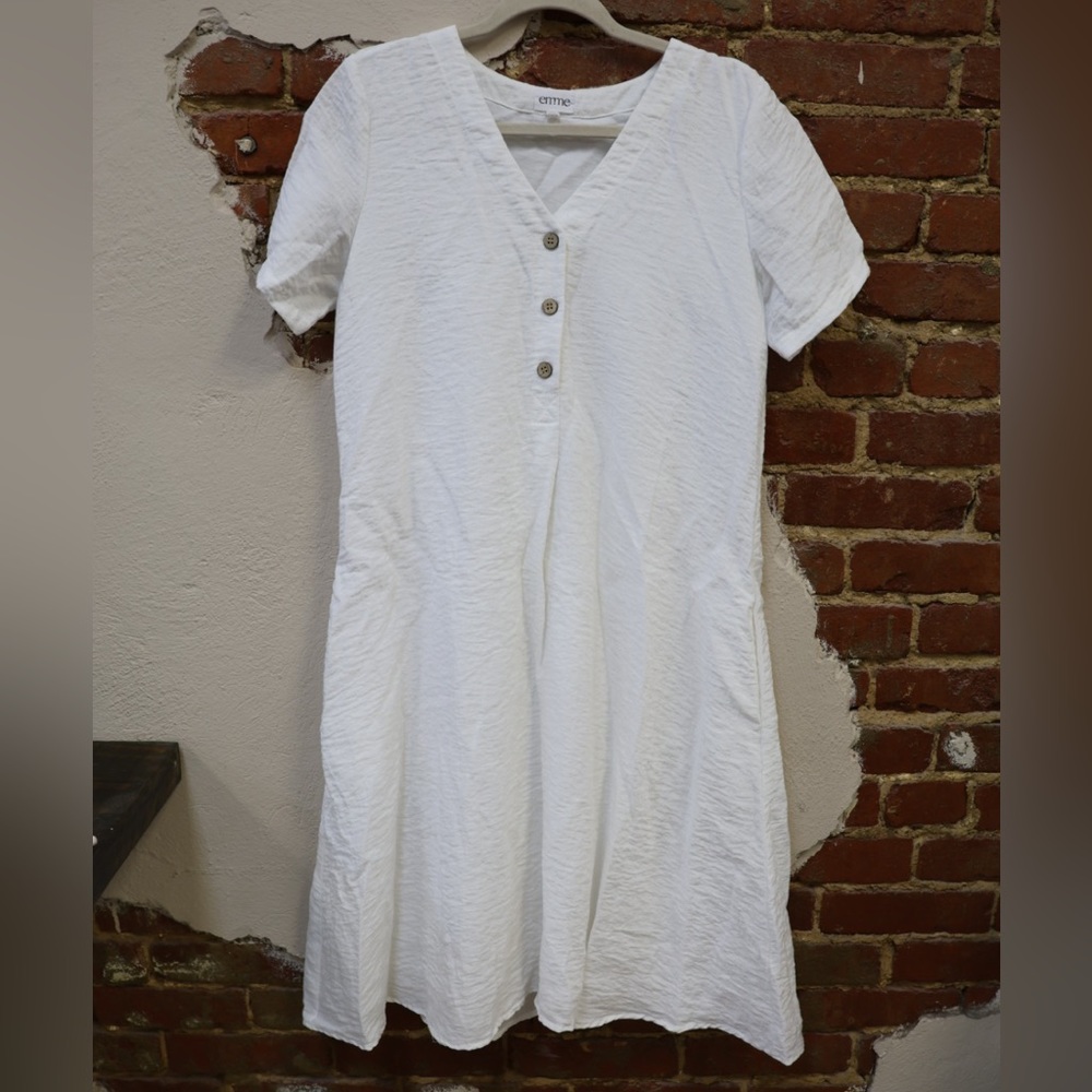 Emme mama The Eloise Dress in alabaster white